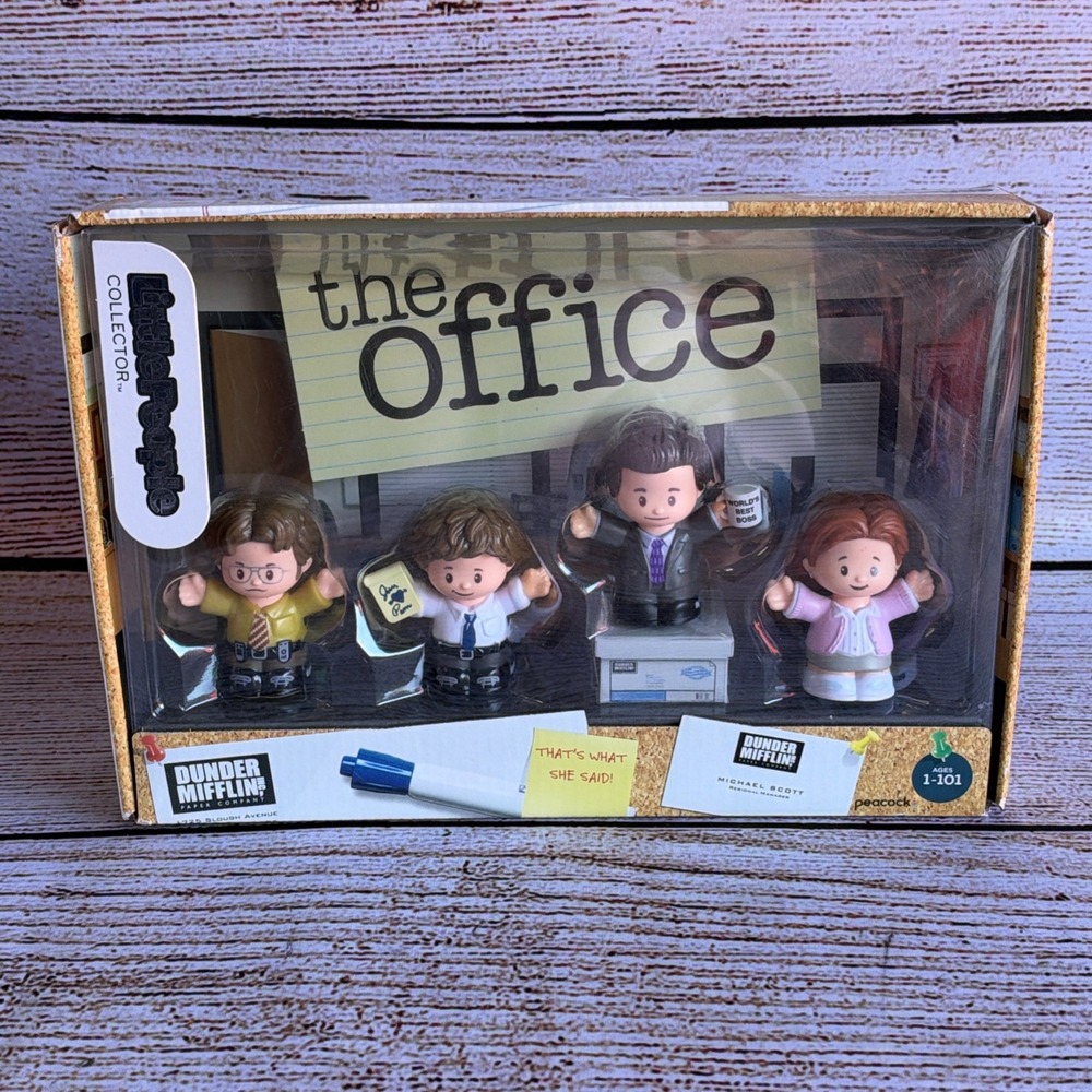Fisher-Price Little People The Office Figure Set Michael Dwight Jim Pam